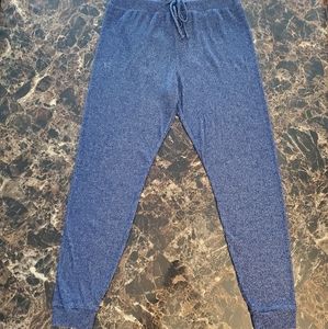 La Senza Navy Ribbed Pajama Bottoms